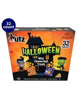 Utz Halloween Mini Cheeseball Treats, 0.25 oz, 32 Count