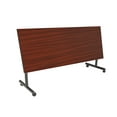 thumbnail image 3 of Regency Kobe 72 x 30 in. Flip-Top Training Nesting Table with Modesty Panel- Mahogany, 3 of 6