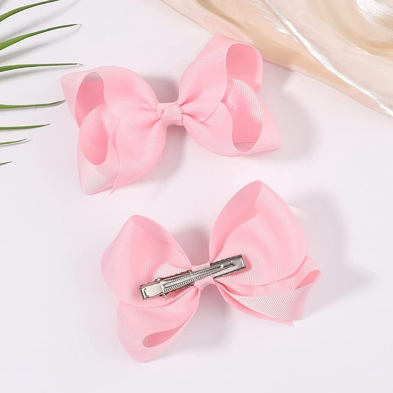 1pc Velvet Hair Bows Pink Hair Ribbon Clips Big Fall Alligator Clips Hair  Accessories for Women Girls Toddlers Kids Baby Wedding - AliExpress
