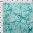 thumbnail image 3 of oneOone Cotton Poplin Aqua Blue Fabric Florals Quilting Supplies Print Sewing Fabric By The Yard 42 Inch Wide, 3 of 6