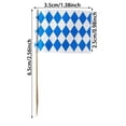 thumbnail image 3 of Tong Beer Festival Theme Blue And White Checkered Toothpick Pack For Party And Bar Displays, 3 of 6