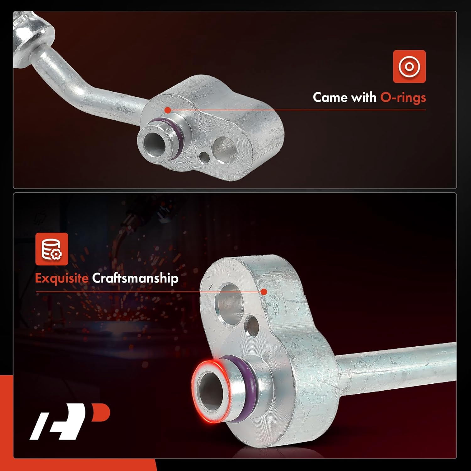 A-Premium A/C Liquid Line Hose Assembly Compatible with Audi Q7, 2007-2015, 3.0L 3.6L 4.2L, Condenser to Evap, w/o Orifice Tube