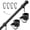 Black-6 FT, variant on Black 6 FT Thickened Stainless Steel Flagpole for Residential, RV, Truck, Boat, Yard
