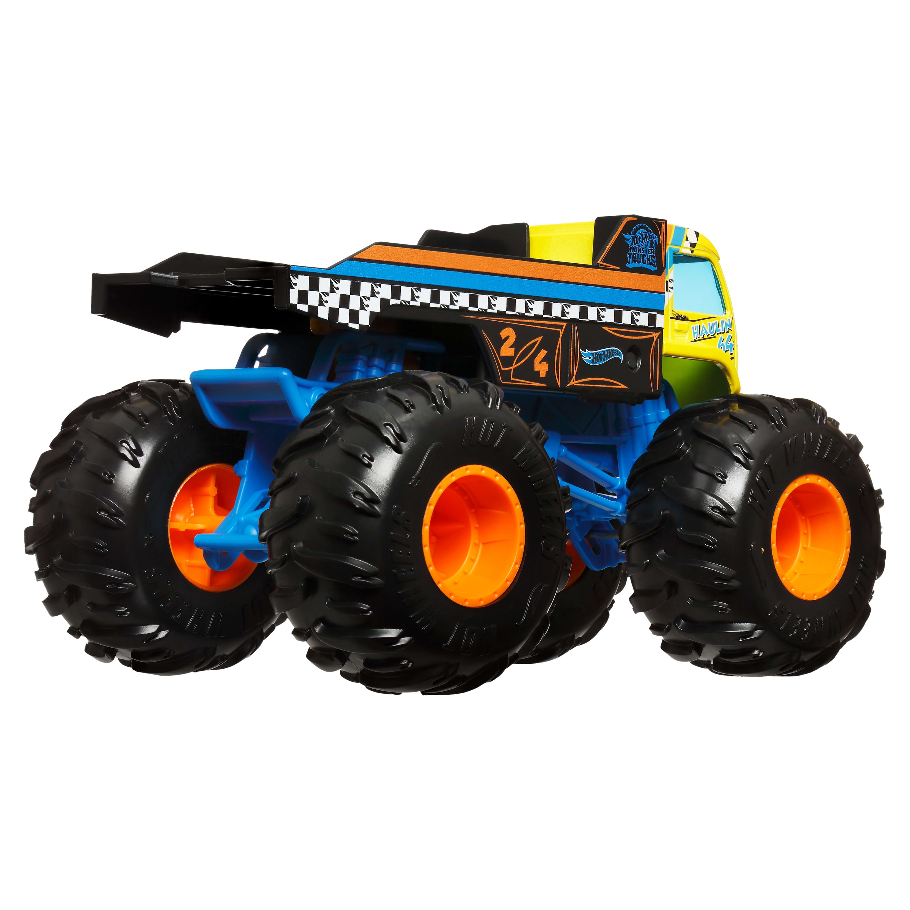 Hot Wheels Monster Trucks, Oversized Monster Truck in 1:24 Scale, Haulin '64