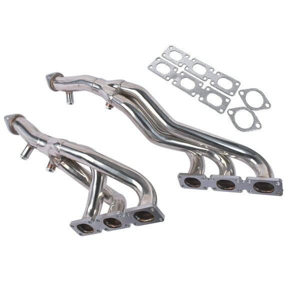 Mustrod Stainless Exhaust Manifold Headers with Gaskets for BMW E46 E39 Z4 2.5L 2.8L 3.0L 2001-2006