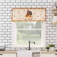 thumbnail image 4 of Thanksgiving Turkey Kitchen Valances for Windows 54x18 Inch Kitchen Curtains Valances Rod Pocket Orange Pumpkin Autumn Maple Leaf Bathroom Window Valances for Window Treatment Decor, 4 of 6