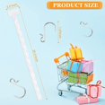 thumbnail image 2 of 20 Pieces 12 Station Hanging Merchandise Strips Plastic Display Clip Strips with 20 Pieces S Hooks and Removable Label Header for Lightweight Product Retail Display Shop Market, 2 of 7