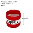 thumbnail image 2 of Unique Bargains Elastic Captain's Armband Soccer Training Arm Band 4 Pack Red, 2 of 5