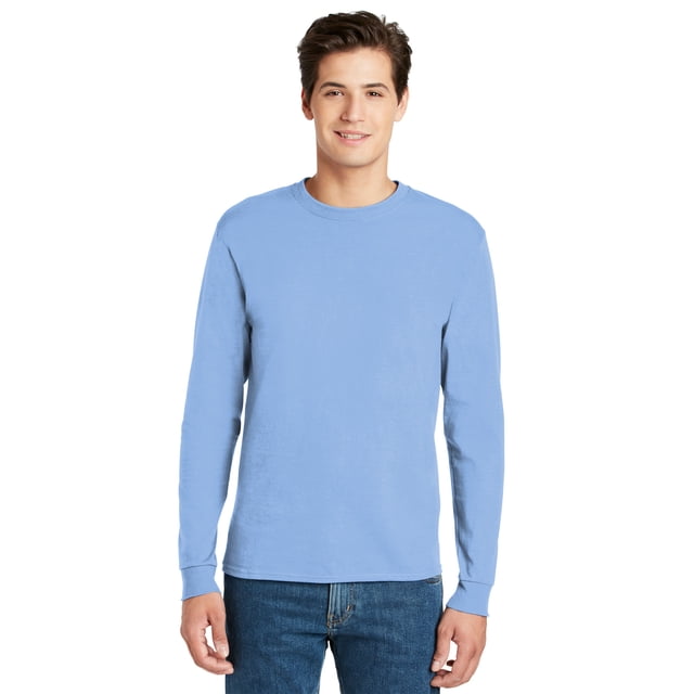 Hanes® - Camiseta de manga larga 100% algodón auténtico. 5586 hanes 5586