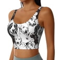 thumbnail image 2 of Vsdgher Labrador Retriever Dog Print Women Sleeveless Athletic Tank Top Built-in Bra Camisole Sports Vest for Yoga Running Fitness Exercise with Removable Pads, 2 of 8