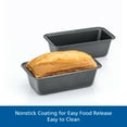 thumbnail image 3 of Mainstays 2pk Nonstick Mini Loaf Pan, 5.7 in W x 3 in D x 2 in H, 3 of 11