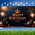 thumbnail image 5 of Yatrandify Decorative Design Birthday Party Banner Polyester Material Celebration Banner Crown Element Balloon Decor for Birthday Party Indoor Decoration Holiday Celebration, 5 of 7