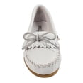 thumbnail image 4 of Minnetonka Women's Deerskin Soft-T Moccasin,White Deerskin,5.5 M US, 4 of 5