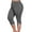 #2 Gray, variant on Julycc Plus Size Women High Waist Capri Pants Sport Fitness Stretch Yoga Leggings