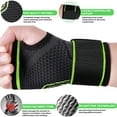 thumbnail image 2 of JIUFENTIAN Wrist Brace Hand Wrist Support Gloves Sleeve Compression Wrist Wraps Guard for Carpal Tunnel Relief, Sprain, Injuries-L, 2 of 6