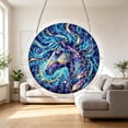 thumbnail image 5 of Acrylic Suncatcher Puzzle, Colorful Cosmic Horse Stained Glass Window Hanging Panel, 8 Inch Home Decor, Ideal Mother's Day & Birthday Gifts for Mom, Grandma, Women & Wife, 5 of 9