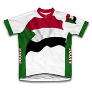 Sudan Flag Short Sleeve Cycling Jersey  for Women - Size XL