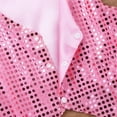 thumbnail image 6 of JanJean Kids Boys Glittery Sequined Vest Waistcoat Hip-hop Choir Jazz Dance Stage Performance Coat Jacket Pink 7-8, 6 of 7