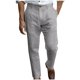 thumbnail image 2 of Pantalones largos para hombre, lisos, informales, con múltiples bolsillos y botones, para exteriores, rectos, para fitness, cargo, poliéster, 2 of 6