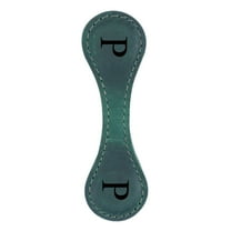 Foqnuq Personalized Magnetic Leather Bookmark, Vintage Green, Book Lovers Gift, Durable & Stylish, No More Dog-Eared Pages