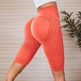 thumbnail image 2 of IWRICH Body Sculpt Biker Shorts Compression Leggings for Women Sports Support High Waist Workout Lifting Fitness Short Pants Red XL, 2 of 5