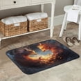 thumbnail image 5 of Kdxio Red And Gray Flame Fox,16" x 24", Non-Slip Front Door Mats,Outdoor Welcome Mat Washable, 5 of 9