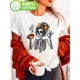 thumbnail image 1 of Halloween T-Shirt - Women'S Skull with Coffee Graphic T-Shirt - Casual Crew Neck Short Sleeve Top, Halloween-Themed Skeleton Design with Bow & Coffee Cup, Perfect for Spring & Summer, Hallowe, 1 of 6