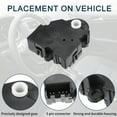 thumbnail image 3 of Reemplazo del actuador de control de la puerta de mezcla de calefacción HVAC Unique Bargains para Chevrolet Silverado No.52474810 2 Pcs, 3 of 6