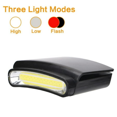 Portable Mini Hands Free LED Clip on Cap Light - Rechargeable Ultra Bright Best Hat Light for Fishing Hand Work Baseball