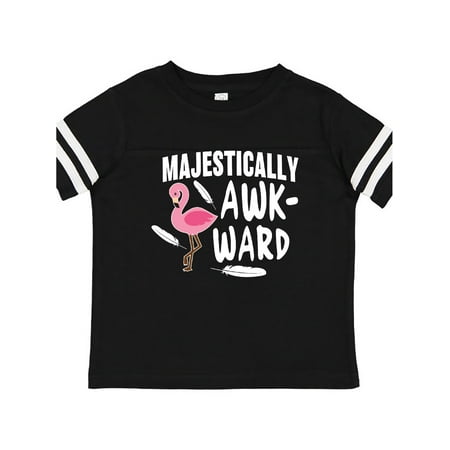 

Inktastic Majestically Awkward with Pink Flamingo Gift Toddler Boy or Toddler Girl T-Shirt