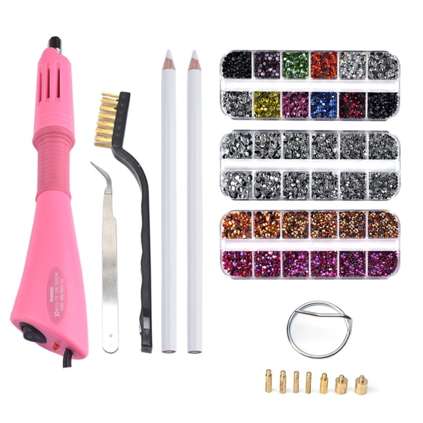 7 en 1 Hot Fix Pen Point Drill Pen Set portátil DIY Hot Fix Pen Set Hot Fix Machine DMC Hot Fix R CACAGOO Pluma caliente del arreglo