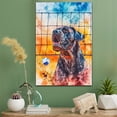 thumbnail image 2 of Mastiff Christmas Dog Canvas Volleyball Stretched Canvas Size 8x12 – Funny Mastiff Christmas Dog Canvas Wall Decor, Funny Dog Wall Art for Volleyball Room, 2 of 5