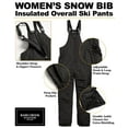 thumbnail image 7 of Bass Creek Outfitters Womens Ski Bibs - Water Resistant Winter Snow Pants Overalls for Women, 7 of 7