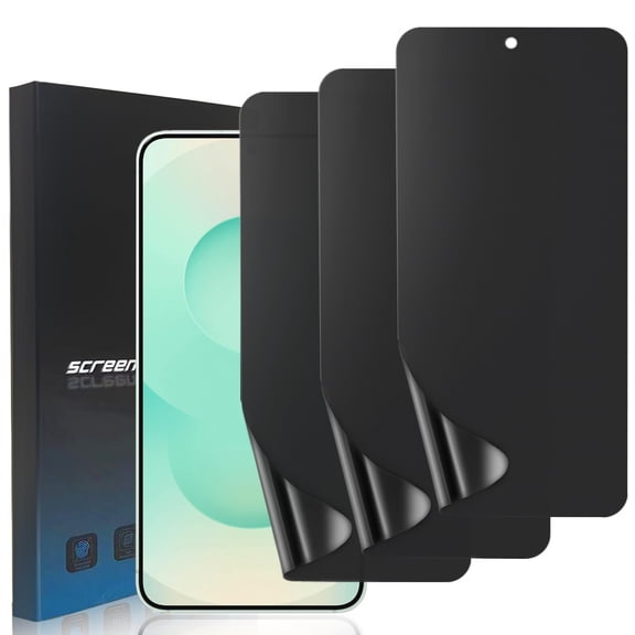 ZYQEEE 3 Pack Matte Privacy Screen Protector for Samsung Galaxy S25 FE, Anti-Glare Anti Fingerprint Flexible TPU Protective Film, Smooth and Responsive Touch,Self-Healing [Not Glass]