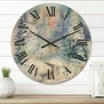 thumbnail image 2 of Designart 'Three Tulips Red and Pink' Traditional Wood Wall Clock, 2 of 5