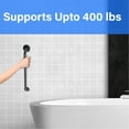 thumbnail image 2 of 12” Shower Handle Shur Grip | 304 Stainless Steel Bathroom Grab Bars For Seniors | Handicap Grab Bars Oil Rubbed Bronze | ADA Shower Bars Safety For Elderly | Grab Bars For Bathtubs And Showers, 2 of 7