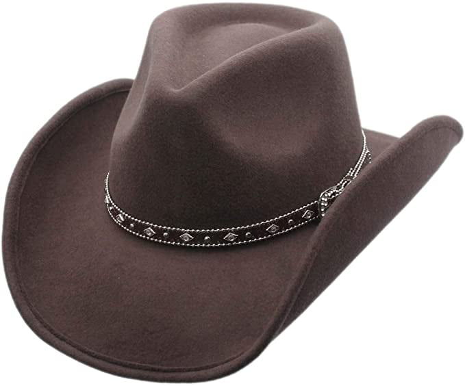 Silver Canyon Men’s Wool Silverado Shapeable Cowboy Western Hats,X-Large -  Brown