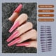thumbnail image 5 of Soidarity 24 Uds uñas postizas CoffinPress-on diseño barniz Extra largas puntas de uñas artificiales suministro de manicura accesorios para Arte de uñas gris, 5 of 6