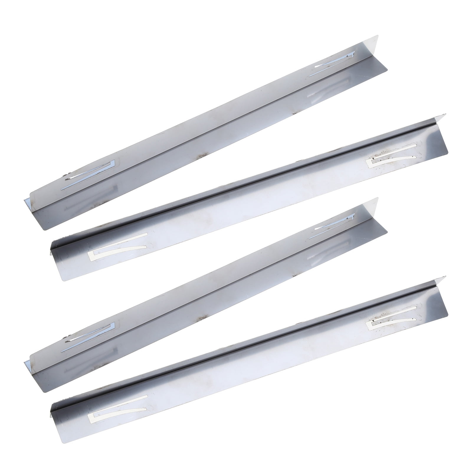 UNTERING 2Pcs Kitchen Stove Counter Gaps Cover Stainless Steel Gaps Cover Cooktop Trim Stove Gaps Guard Gaps Filler Heat Resistan