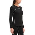 thumbnail image 4 of Women's Compression Tops Performance Athletic Long Sleeve Shirt Moisture Wicking Workout T-Shirt Tops, 4 of 6