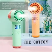 Xinxinyy Mini Fan Handheld Outdoor Leafless Mist Sprayer USB Outdoor Leafless Mist Sprayer Electric Fan for Travel Office Home, Light Pink - image 2 of 9