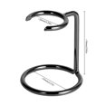 thumbnail image 4 of Soporte para brochas de afeitar de acero inoxidable, soporte para brochas de afeitar, altura de 2,8 pulgadas/7cm, soporte para brochas de afeitar que ahorra espacio, color negro, 4 of 5