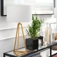 thumbnail image 2 of Evelyn&Zoe Gio 26.13" Tall Table Lamp with Fabric Shade, Brass/White, 2 of 8