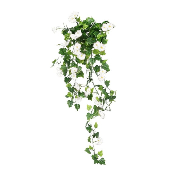Flor Artificial De 35,4 Pulgadas Flor De Seda Hilada Flor De Campanilla Flores Descoloridas Flores De Exterior Petunias Flores De Exterior Realistas (1 Ramo De 32 Flores) 90 Cm