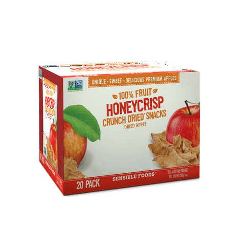 Sensible Foods Crunch Dried Honeycrisp Box - 20ct (Best Pollinator For Honeycrisp)