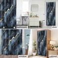 thumbnail image 6 of Black Marble Fabric Shower Curtain Modern Abstract Art Washable Shower Curtains for Bathroom, Waterproof Bath Curtain with Hooks Home Decor 72x72in, 6 of 8