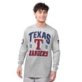 thumbnail image 4 of Men's Starter  Heather Gray/Royal Texas Rangers Two-Pack Long Sleeve & Short Sleeve T-Shirt Set, 4 of 5
