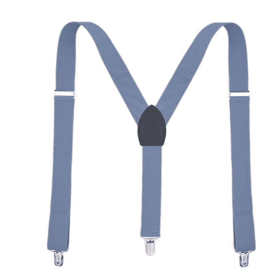 TELOLY Suspenders for Men Daily Commute Mens Suspenders Anti-Slip Wear-Resistant Tool Belt Suspenders,Blue