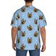 thumbnail image 3 of Fotbe German Shepherd Puppy Camisa Estampada de Manga Corta para Hombre, Casual de Verano, Estilo Playero, Sin Arrugas-Small, 3 of 5