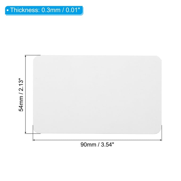 Primbeeks 300pcs Blank Business Cards, Premium Blank White Cards, 3.5 x 2.2 Small Blank Cards, Blank Cardstock Cards, Small Note Cards, White
